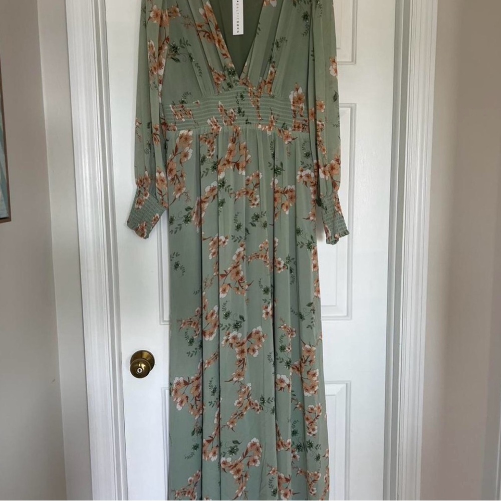 Baltic Born Sage Floral Maxi Dress